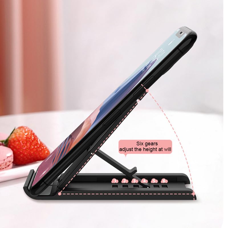 Orco 2 Pack Foldable Portable iPad Stand, Adjustable Tablet Holder for 4-13 Inch Devices - Ergonomic Desk Accessories Compatible with iPad 10.9-12.9, iPhone 15 Pro Max, Galaxy Tab, Switch