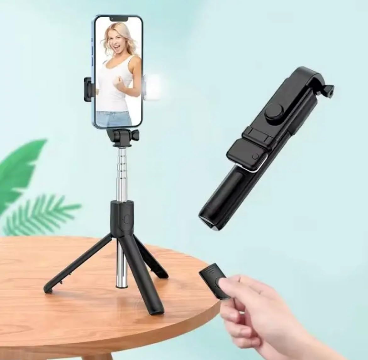Orco Selfie Stick Phone Tripod with Remote and LED Fill Lights, 180cm Height, Cell Phone Holder for Travel, Vlogging, Live Streaming Video and Photos, Compatible with iPhone and Android