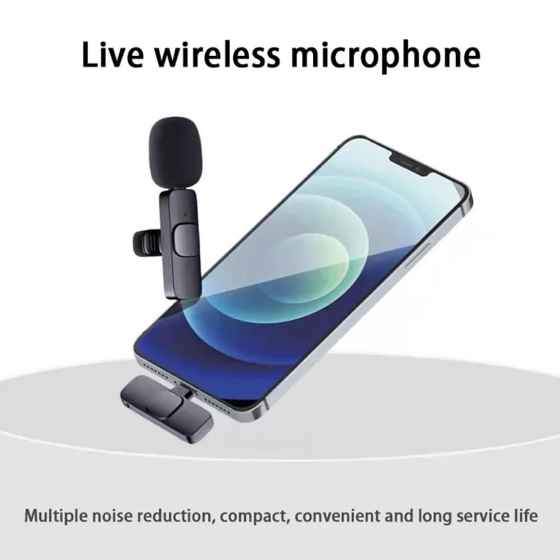 Orco Wireless Lavalier Microphone for iPhone/Android Phone/Computer, USB C Lapel Microphone for Video Recording, Vlogging, TikTok, YouTube, Noise Reduction, Plug-Play Clip on Mic