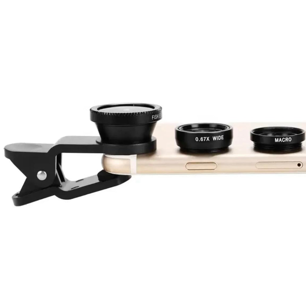 Orco 2 Pack Mobile Phone Camera Lens Kit With Fish Eye Lens +Macro Lens + Wide Angle Lens Compatible With iPhone,Samsung,Huawei,iPad,Sony,HTC,LG,etc