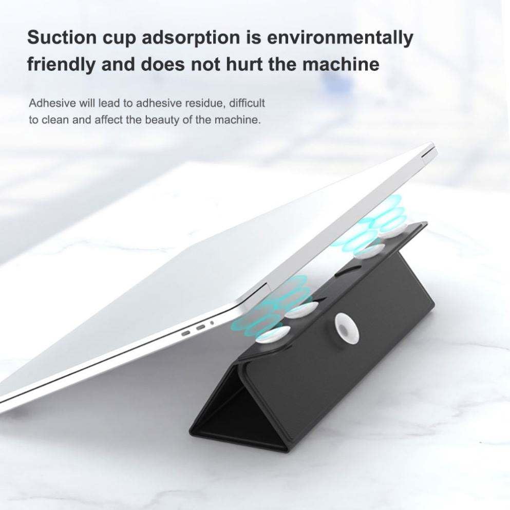 Orco Multifunctional Foldable Magnetic Ultra-thin PU Leather Mobile Phone Holder Stand Bracket for Laptop/Table/Smartphone