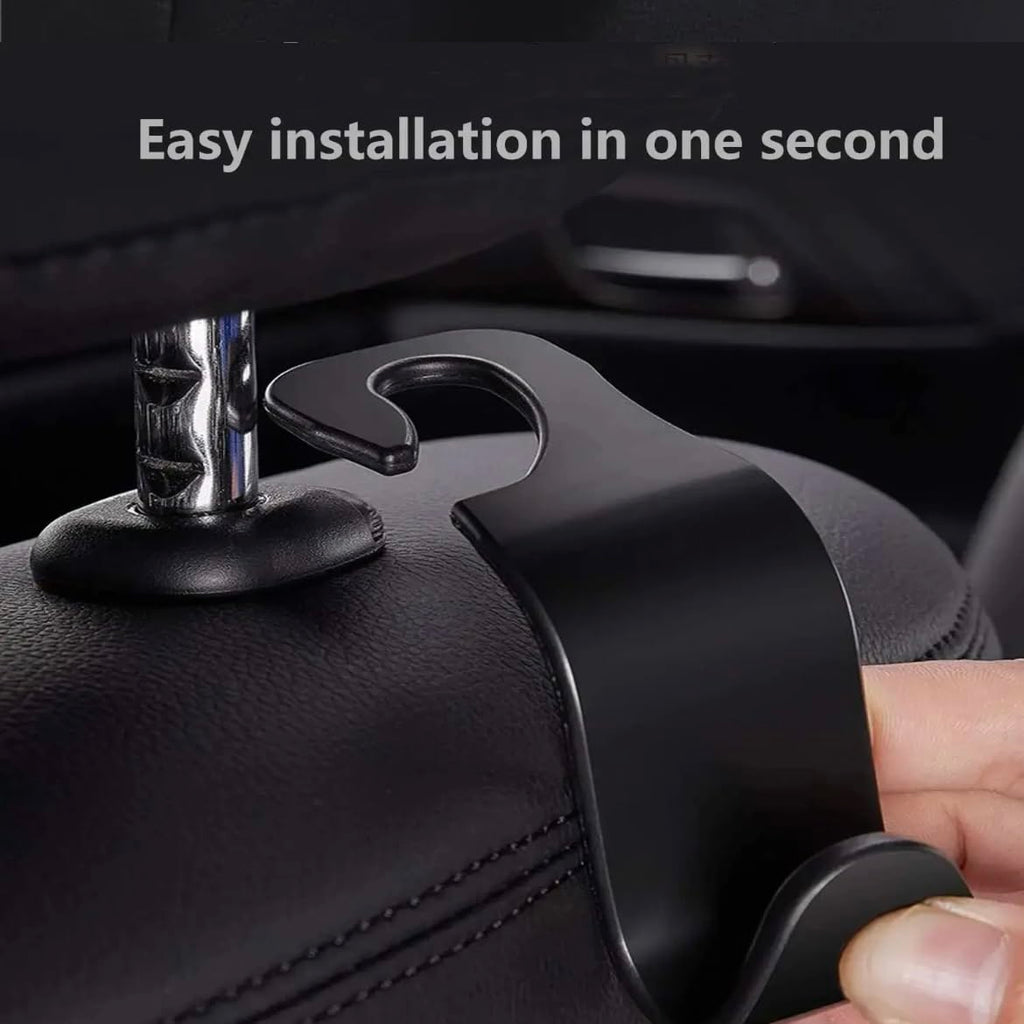 Orco 4 Pack Car Seat Headrest Hook Car Purse Hook for All Vehicle Car Handbag Clothes Coats Grocery Bags