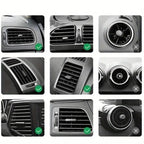 Orco Gravity Car Phone Holder – Ultra-Stable Air Vent Mount with Metal Hook Clip, 360° Rotation, One-Hand Auto-Clamping & Quick Release – Universal Fit for iPhone 15 14 13, Samsung, Pixel (4.0"-6.7")