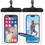 Orco 2 Pack Waterproof Phone Pouch IPX8 Universal Waterproof Phone Case Bag for Swimming, Adjustable Lanyard Underwater Phone Dry Bag for iPhone 15 14 13 12,Galaxy and Other Phones up to 7.2"
