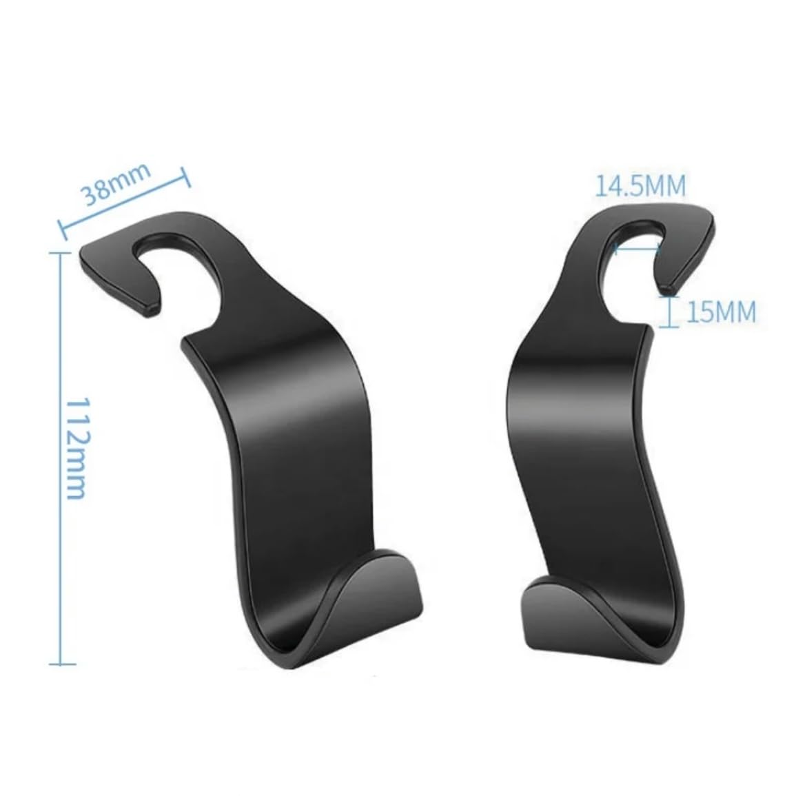 Orco 4 Pack Car Seat Headrest Hook Car Purse Hook for All Vehicle Car Handbag Clothes Coats Grocery Bags