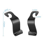 Orco 4 Pack Car Seat Headrest Hook Car Purse Hook for All Vehicle Car Handbag Clothes Coats Grocery Bags