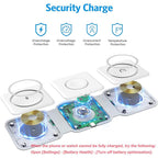 Orco 3 in 1 Wireless Charger for iPhone, Magnetic Foldable 3 in 1 Charging Station, Travel Charger Stand for Multiple Devices for iPhone 15/14/13/12 Series, AirPods, iWatch