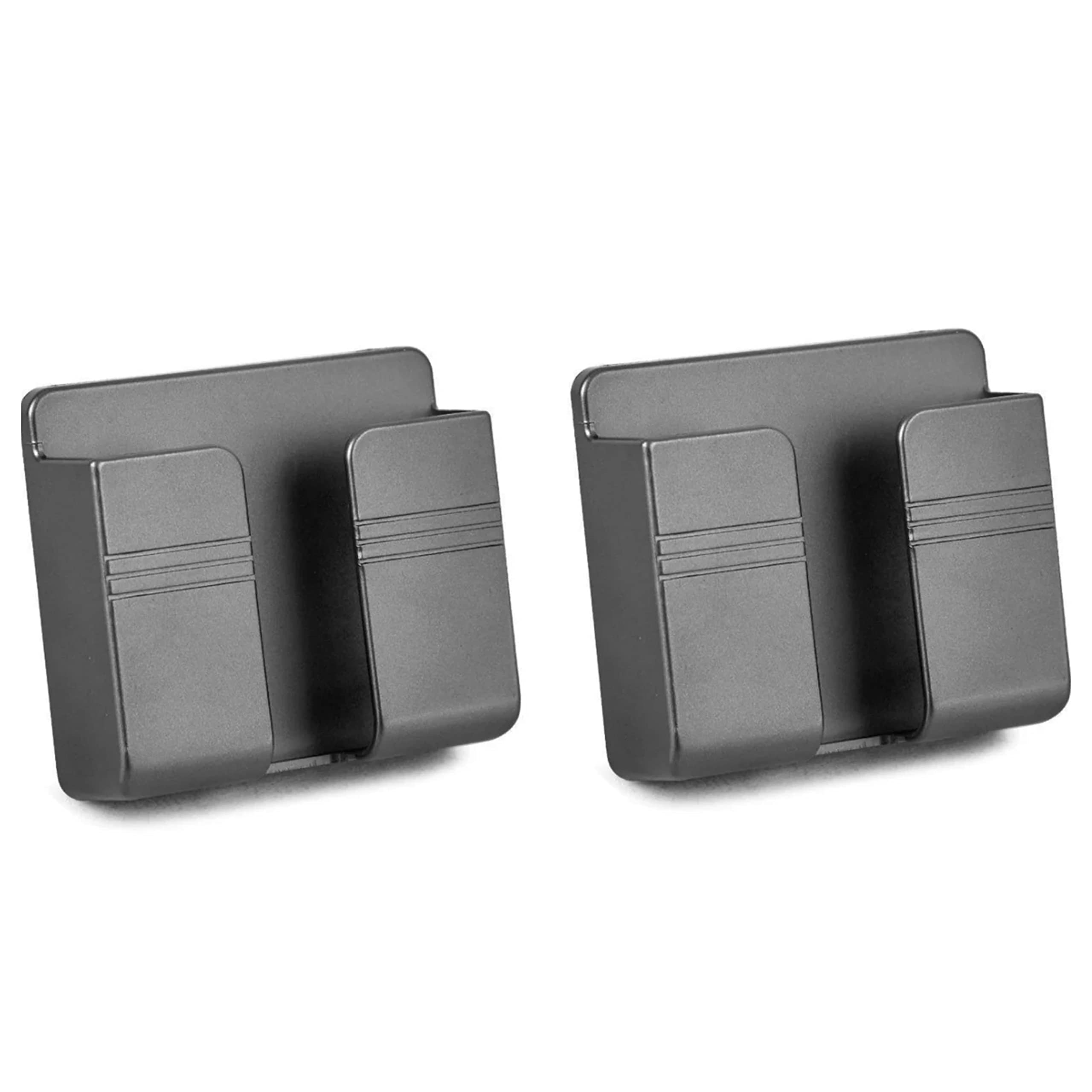 Orco2 Pcs Wall Mount Mobile Phone Charger Holder, 3M Adhesive Remote Wall Stand for Charger, Phone Holders for Kitchen Shower Bed Wall