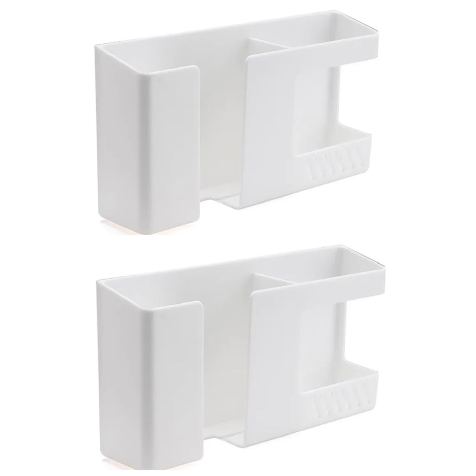 Orco 2 Pcs Wall Mount Mobile Phone Charger Holder, 3M Adhesive Remote Wall Stand for Charger, Phone Holders for Kitchen Shower Bed Wall…