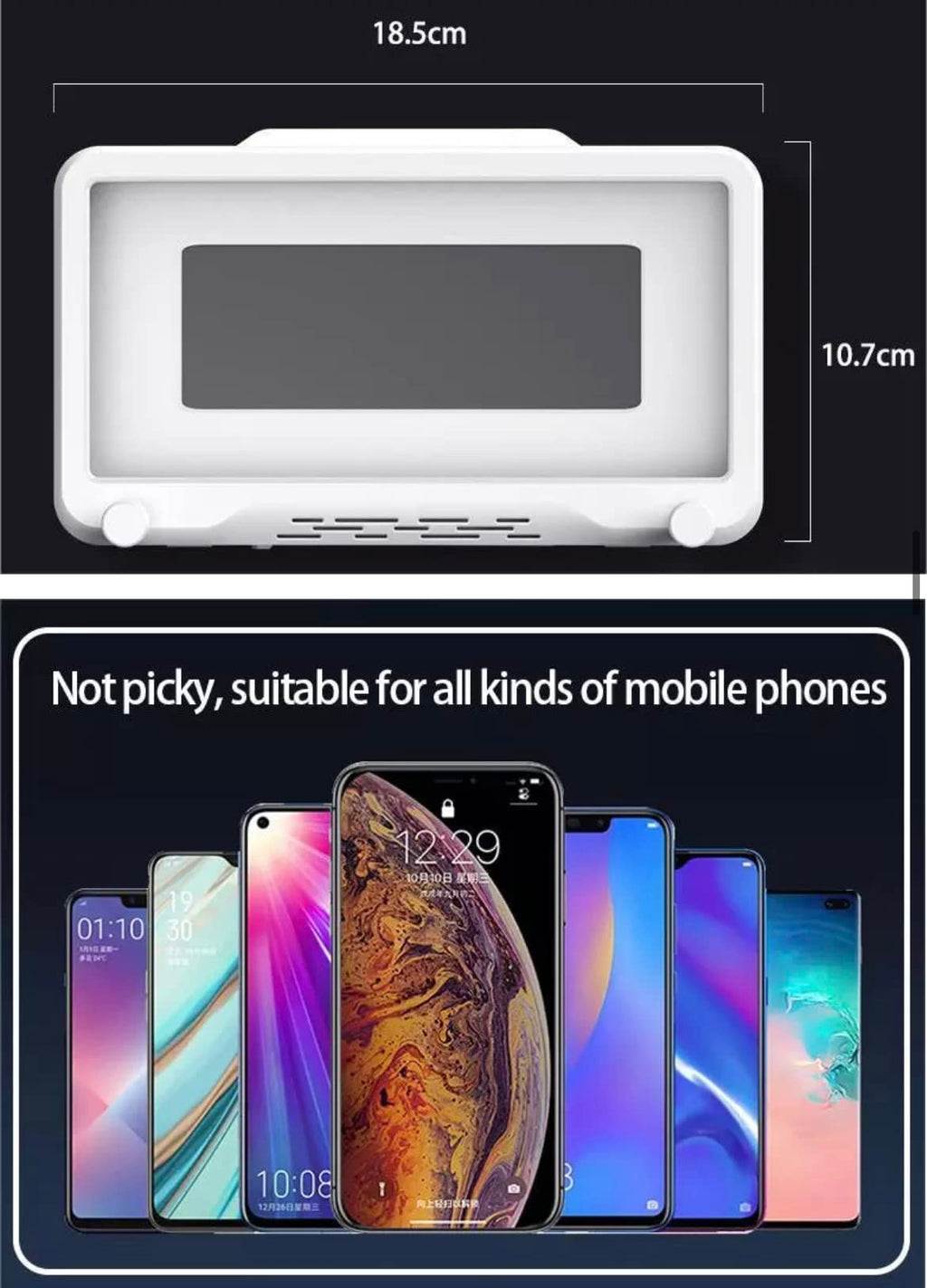 Orco 360°+120° Rotating Shower Phone Holder Waterproof – Anti-Fog HD Touch Screen Wall Mount Case for iPhone 17 16 15 14 13 12 Pro Max, Samsung – Bathtub, Kitchen, Gym – Grey