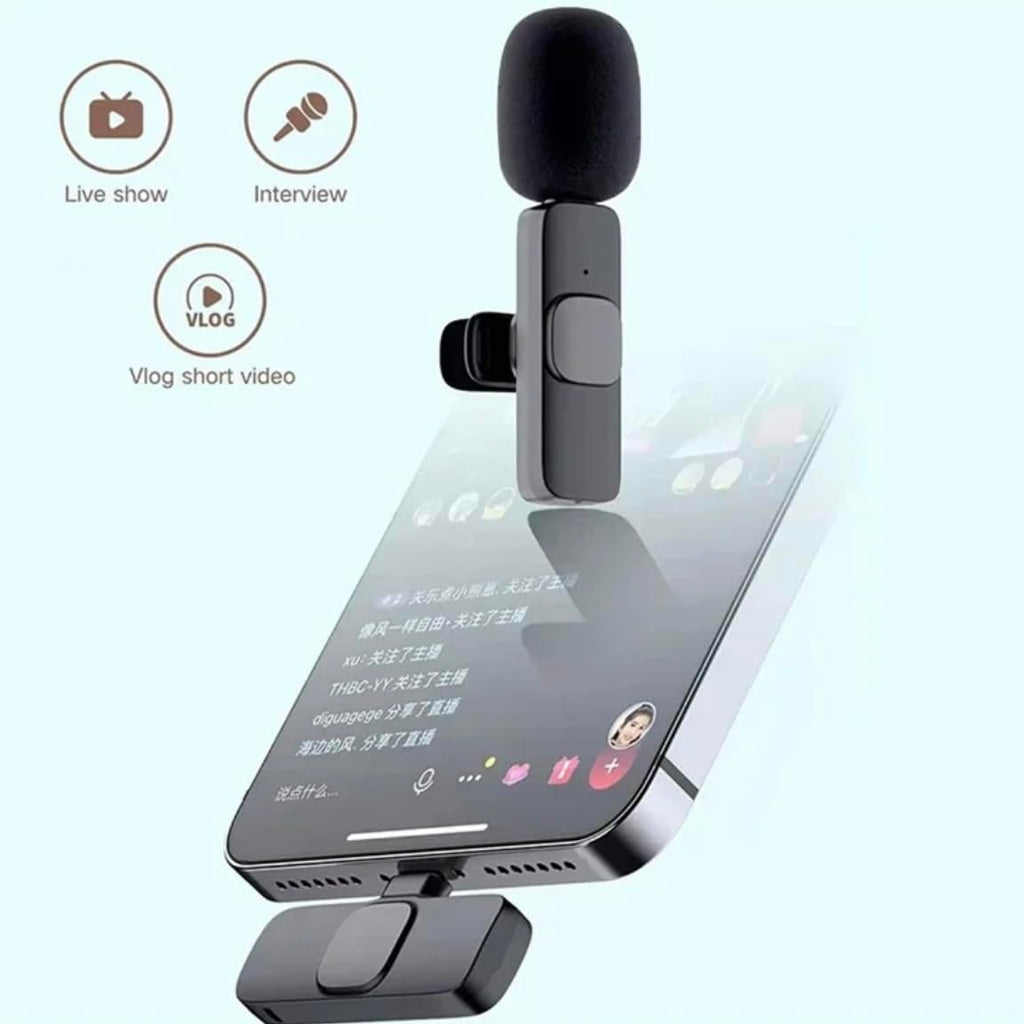 Orco Wireless Lavalier Microphone for iPhone/Android Phone/Computer, USB C Lapel Microphone for Video Recording, Vlogging, TikTok, YouTube, Noise Reduction, Plug-Play Clip on Mic