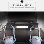 Orco 2 Pack 2 in 1 Car Hooks for Bags Car Bag Hook with Headrest Phone Holder 360°Rotatable Car Headrest Hooks Heavy Duty Car Accessories Purse Hook Car Seat Storage Organiser