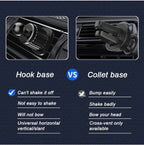 Orco Gravity Car Phone Holder - Upgraded Hook Clip Air Vent Mount with One-Button Quick Release & 360° Rotation - Stable Hands-Free Cradle for iPhone 16/15/14 Pro Max, Samsung S24/S23, 4.0-6.7" Phones