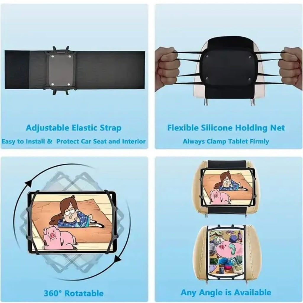 Orco Tablet Holder for Car iPad Holder for Back Seat for Kids Tablet Holder for Kids Kindle iPad Holder Headrest Tablet Mount iPad Accessories Fit 7~11" Devices