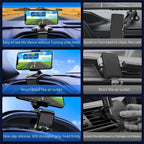 Orco Dashboard Phone Holder for Car Clip On Car Phone Mount 360 Degree Rotation Adjustable Automobile Cradle Suitable for Smartphone 4 to 7 inch