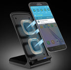 Orco Foldable 15W Fast Wireless Charger Stand – 2-Coil Qi Charging Station for Samsung Galaxy S25 S24 S23 Ultra, S22, S21, 7.5W for iPhone 17 16 15 14 13 12 Pro Max – Case Friendly