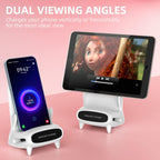 Wireless Charger Yusat Portable Mini Chair Wireless Charger for All Phones 15W Wireless Charging Station Phone Charger Stand with Musical Speaker Function