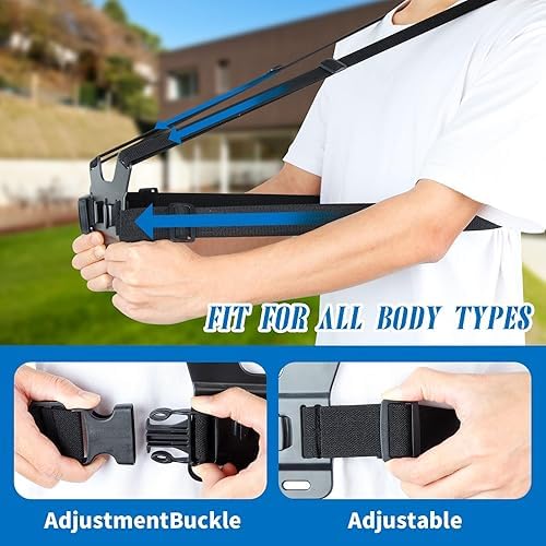 ORCO Chest Mount Harness and Backpack Shoulder Strap Mount with 360° Rotating Phone Clip for Action Cameras and Smartphones (4-7 inches), Adjustable POV Filming Accessories for Hiking and Cycling