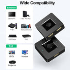 Orco 4K@60Hz HDMI Switch Bi-Directional, Aluminum HDMI Splitter 2 in 1 Out or 1 in 2 Out, Support 4K 3D 1080P, Switcher for PS5, PS4, Xbox, Roku, Apple TV, HDTV, Monitor