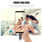 Orco SD Card Reader, Dual Connector USB C Card Reader USB 3.0 Memory Card Adapter - Supports SD/SDXC/Micro SD/Micro SDXC/SDHC/MMC/RS-MMC/UHS-I, Compatible with MacBook Pro,Air,iPad Pro,Galaxy etc.