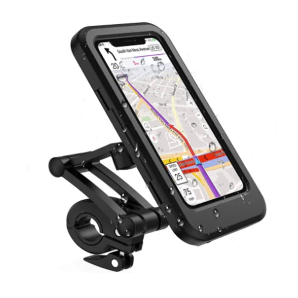 Orco Waterproof Bike Phone Holder – 360° Rotation Motorcycle Phone Mount for Handlebars – Heavy Duty Scooter Phone Case Compatible with iPhone 14/15/16 Pro Max, Samsung S24 Ultra, Phones up to 7”