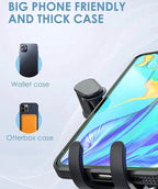 Orco Gravity Car Phone Holder - Upgraded Hook Clip Air Vent Mount with One-Button Quick Release & 360° Rotation - Stable Hands-Free Cradle for iPhone 16/15/14 Pro Max, Samsung S24/S23, 4.0-6.7" Phones