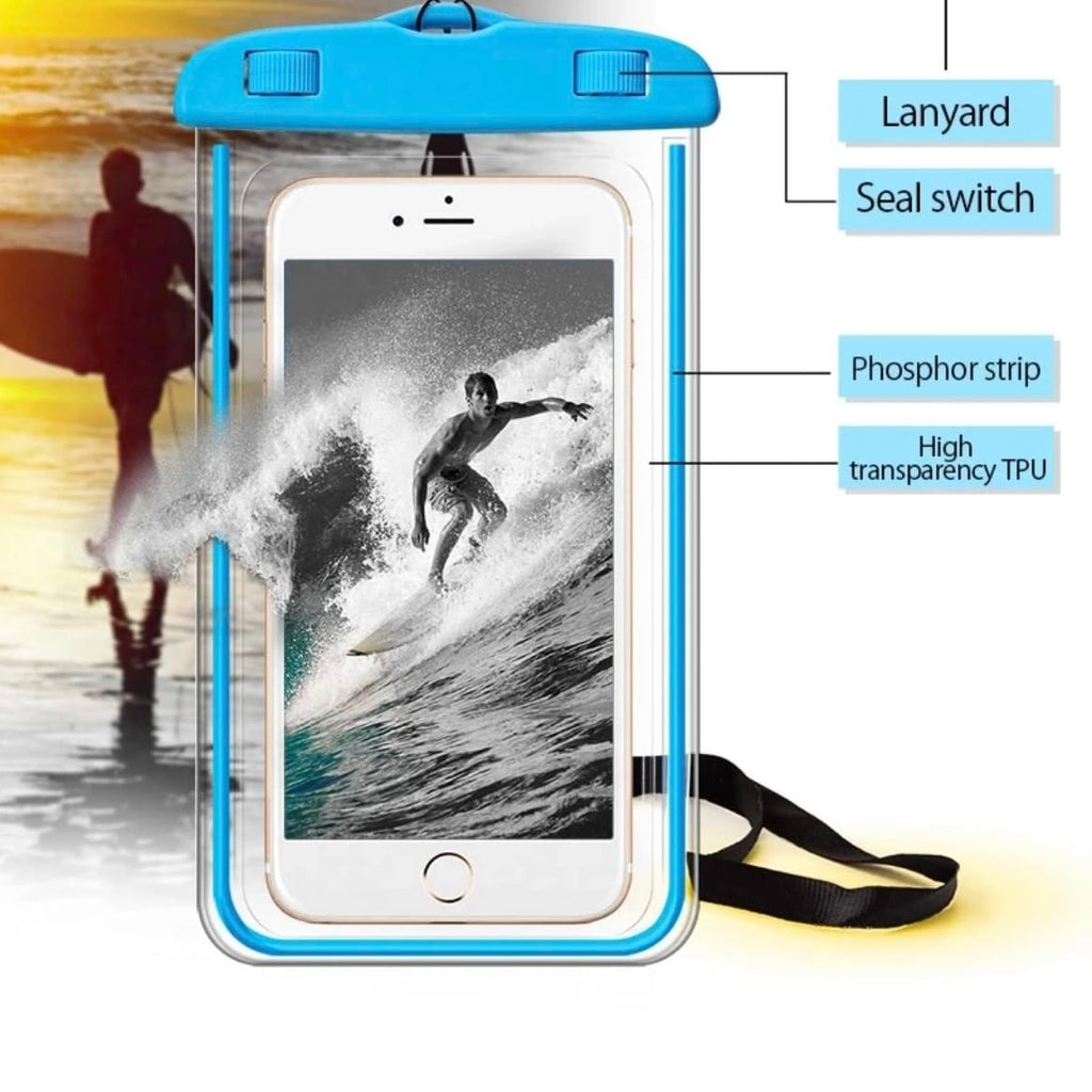 Orco 2 Pack Waterproof Phone Pouch IPX8 Universal Waterproof Phone Case Bag for Swimming, Adjustable Lanyard Underwater Phone Dry Bag for iPhone 15 14 13 12,Galaxy and Other Phones up to 7.2"