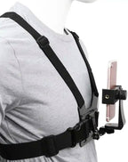 ORCO Chest Mount Harness and Backpack Shoulder Strap Mount with 360° Rotating Phone Clip for Action Cameras and Smartphones (4-7 inches), Adjustable POV Filming Accessories for Hiking and Cycling