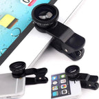 Orco 2 Pack Mobile Phone Camera Lens Kit With Fish Eye Lens +Macro Lens + Wide Angle Lens Compatible With iPhone,Samsung,Huawei,iPad,Sony,HTC,LG,etc