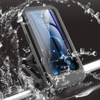Orco Waterproof Bike Phone Holder – 360° Rotation Motorcycle Phone Mount for Handlebars – Heavy Duty Scooter Phone Case Compatible with iPhone 14/15/16 Pro Max, Samsung S24 Ultra, Phones up to 7”