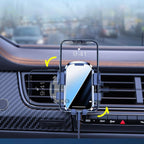 Orco Gravity Car Phone Holder – Ultra-Stable Air Vent Mount with Metal Hook Clip, 360° Rotation, One-Hand Auto-Clamping & Quick Release – Universal Fit for iPhone 15 14 13, Samsung, Pixel (4.0"-6.7")