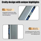 Orco 7-Port USB 3.0 Hub with Individual Power Switches and Lights, High-Speed Data Hub Splitter Portable USB Extension Hub for PC Laptop and More