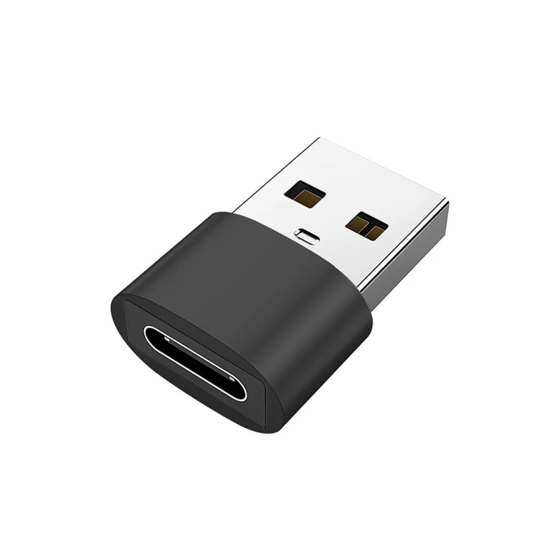 USB A to USB C Adapter 3-Pack, Type C Female to Male Charger Cable Converter for Apple Watch, Mac, iPhone, AirPods, iPad, CarPlay, Samsung Galaxy