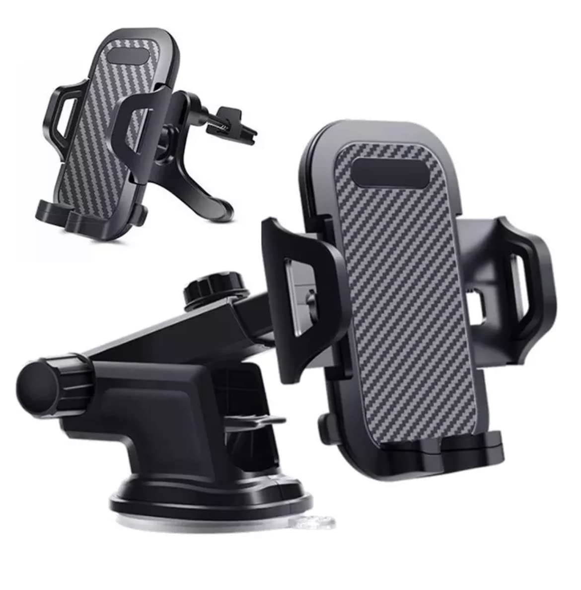 Orco Car Phone Holder,[Master Anti-Vibration] Phone Mount for Car,[Strong Suction] Universal Dashboard Windscreen Handsfree Stand, Compatible with iPhone 12 11 SE Samsung Galaxy S21 A12,Black