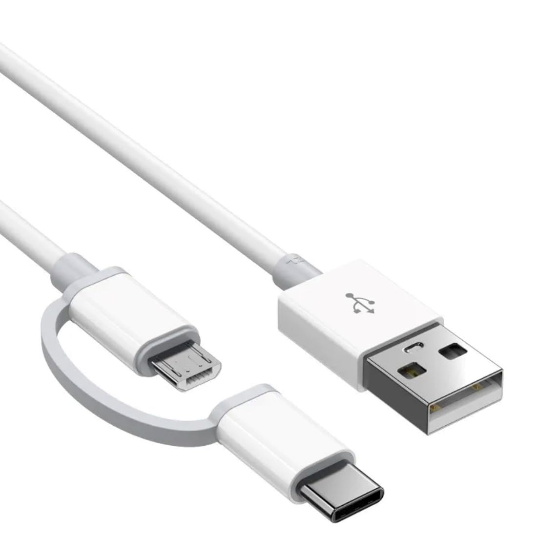 Orco 2 In 1 Usb C Charger Cord Cable 1m Fast Charging Power Compatible with iPhone 15 Charger Cable Micro Usb Adapter Data Copper Wire Fit for Samsung All Type C Mobile Phones