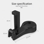Orco 2 Pack 2 in 1 Car Hooks for Bags Car Bag Hook with Headrest Phone Holder 360°Rotatable Car Headrest Hooks Heavy Duty Car Accessories Purse Hook Car Seat Storage Organiser