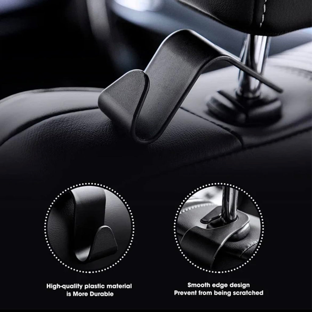 Orco 4 Pack Car Seat Headrest Hook Car Purse Hook for All Vehicle Car Handbag Clothes Coats Grocery Bags