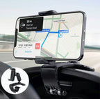 Orco Dashboard Phone Holder for Car Clip On Car Phone Mount 360 Degree Rotation Adjustable Automobile Cradle Suitable for Smartphone 4 to 7 inch