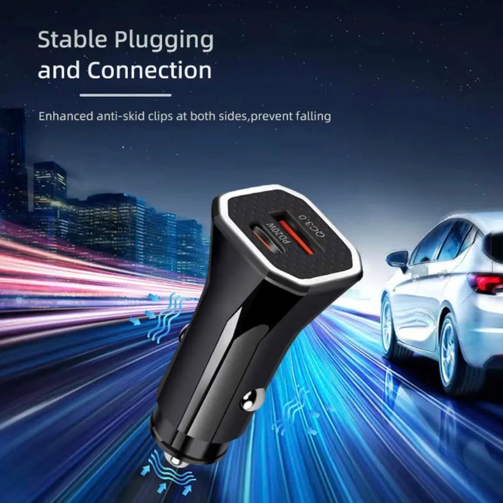Car Charger, USB C Car Charger 20W PD3.0 5A Fast Charge Cigarette Lighter USB Charger, Metal USB Car Charger Adapter for iPhone 15 14 13 12 Pro Max Samsung etc
