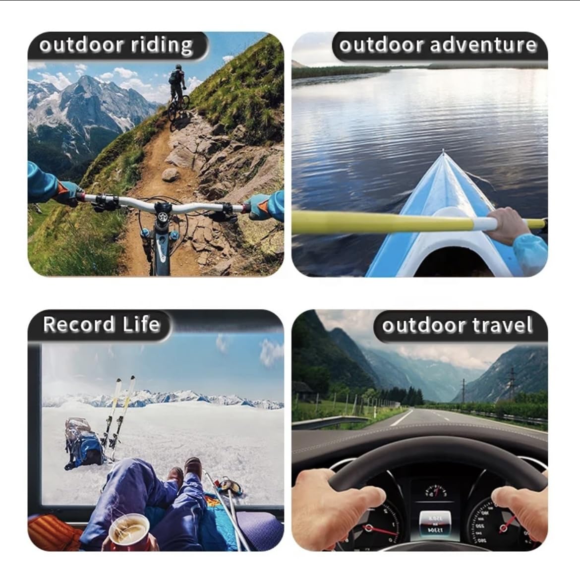 ORCO Chest Mount Harness and Backpack Shoulder Strap Mount with 360° Rotating Phone Clip for Action Cameras and Smartphones (4-7 inches), Adjustable POV Filming Accessories for Hiking and Cycling