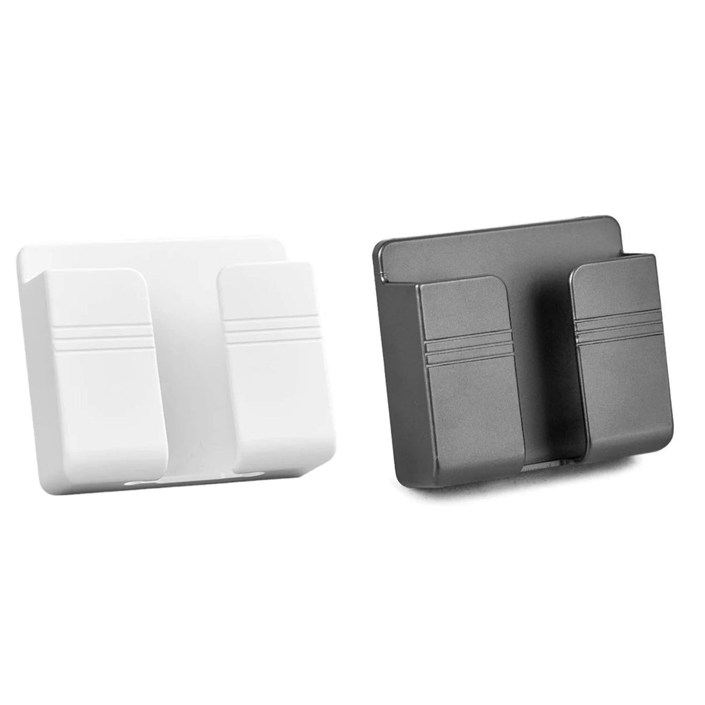 Orco2 Pcs Wall Mount Mobile Phone Charger Holder, 3M Adhesive Remote Wall Stand for Charger, Phone Holders for Kitchen Shower Bed Wall
