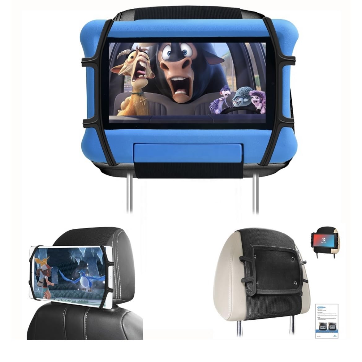 Orco Tablet Holder for Car iPad Holder for Back Seat for Kids Tablet Holder for Kids Kindle iPad Holder Headrest Tablet Mount iPad Accessories Fit 7~11" Devices