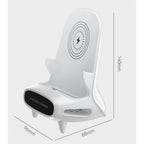 Wireless Charger Yusat Portable Mini Chair Wireless Charger for All Phones 15W Wireless Charging Station Phone Charger Stand with Musical Speaker Function
