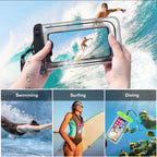 Orco 2 Pack Waterproof Phone Pouch IPX8 Universal Waterproof Phone Case Bag for Swimming, Adjustable Lanyard Underwater Phone Dry Bag for iPhone 15 14 13 12,Galaxy and Other Phones up to 7.2"