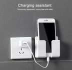 Orco2 Pcs Wall Mount Mobile Phone Charger Holder, 3M Adhesive Remote Wall Stand for Charger, Phone Holders for Kitchen Shower Bed Wall