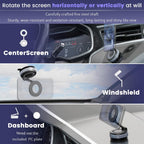 Orco Vacuum Magnetic Phone Holder for Car - Suction Phone Mount 360°Rotatable Foldable Portable Strong Magnet Stand for iPhone17/16/15/14/13/12 Pro/Pro Max on Mirror, Windscreens