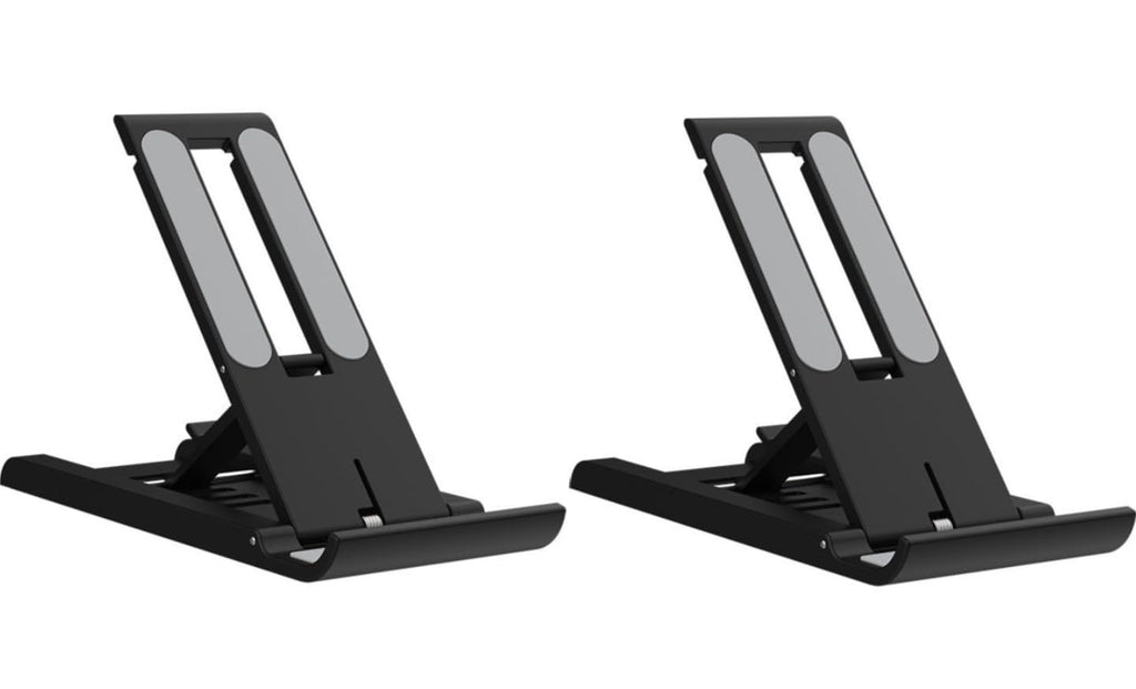 Orco 2 Pack Foldable Portable iPad Stand, Adjustable Tablet Holder for 4-13 Inch Devices - Ergonomic Desk Accessories Compatible with iPad 10.9-12.9, iPhone 15 Pro Max, Galaxy Tab, Switch