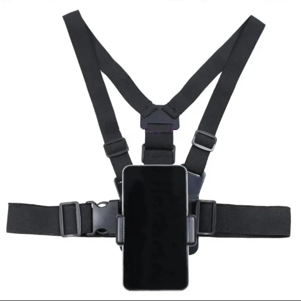 ORCO Chest Mount Harness and Backpack Shoulder Strap Mount with 360° Rotating Phone Clip for Action Cameras and Smartphones (4-7 inches), Adjustable POV Filming Accessories for Hiking and Cycling