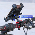 Orco Bike Phone Holder – One-Hand Operation Motorcycle Phone Mount, 360° Rotatable Bicycle Handlebar Clamp, Anti-Shake Shock-Absorbing Silicone for iPhone 14 13 12 Pro Max, Samsung, 3.5-6.8” Phones