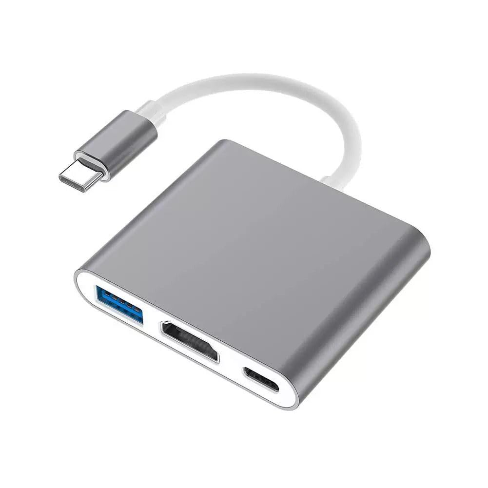 Orco USB C to HDMI Adapter 3 in 1, USB-C Hub with 4K HDMI Output, 100W PD Fast Charging, USB 3.0, Type C to HDMI Converter for iPhone 16/15, MacBook Pro Air, iPad Pro, Samsung
